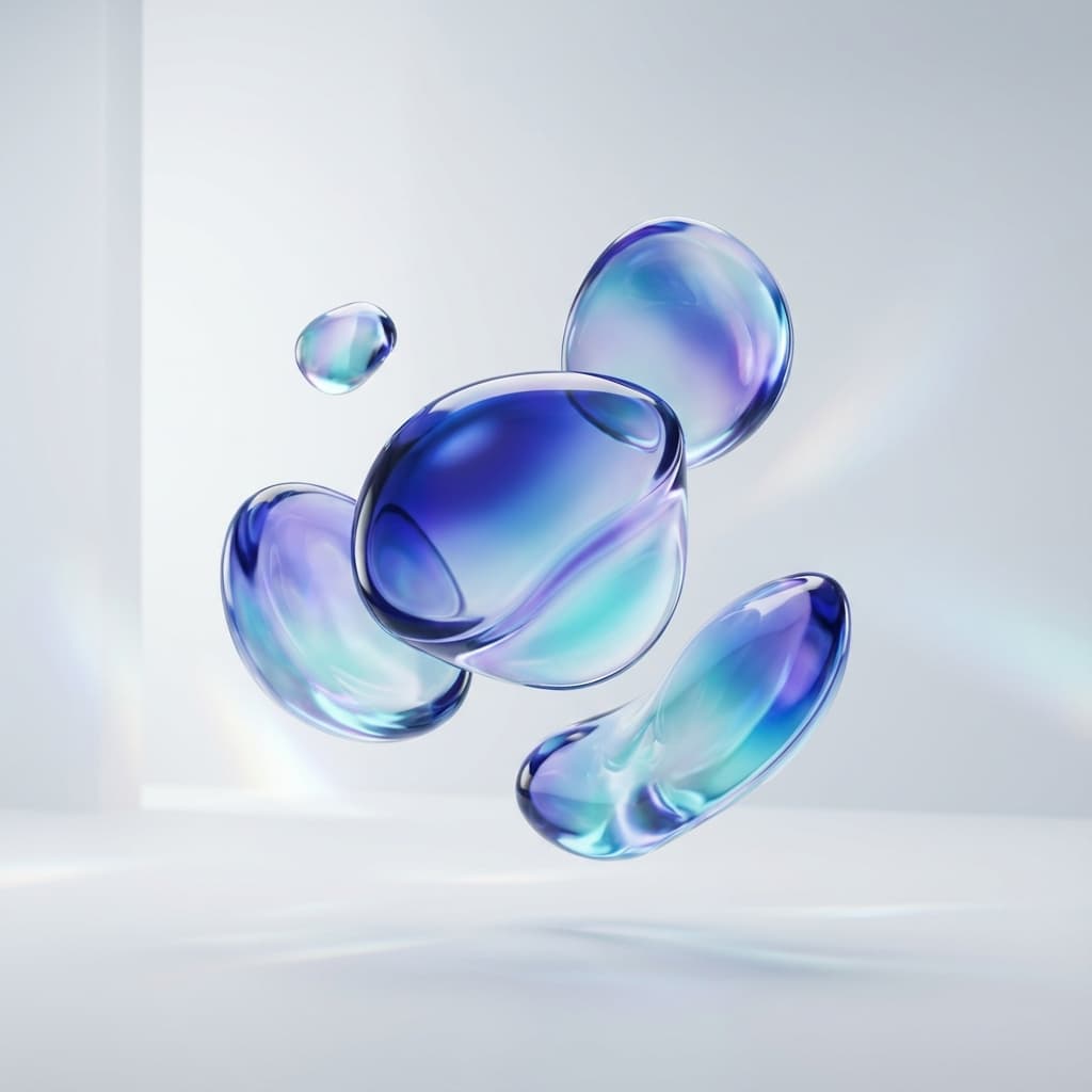 Abstract glass shapes